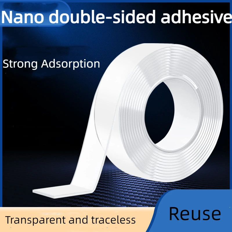 

Transparent Double-Sided Adhesive Traceless Strong Waterproof Invisible Tape Temperature Resistant Reusable Strong Ductility