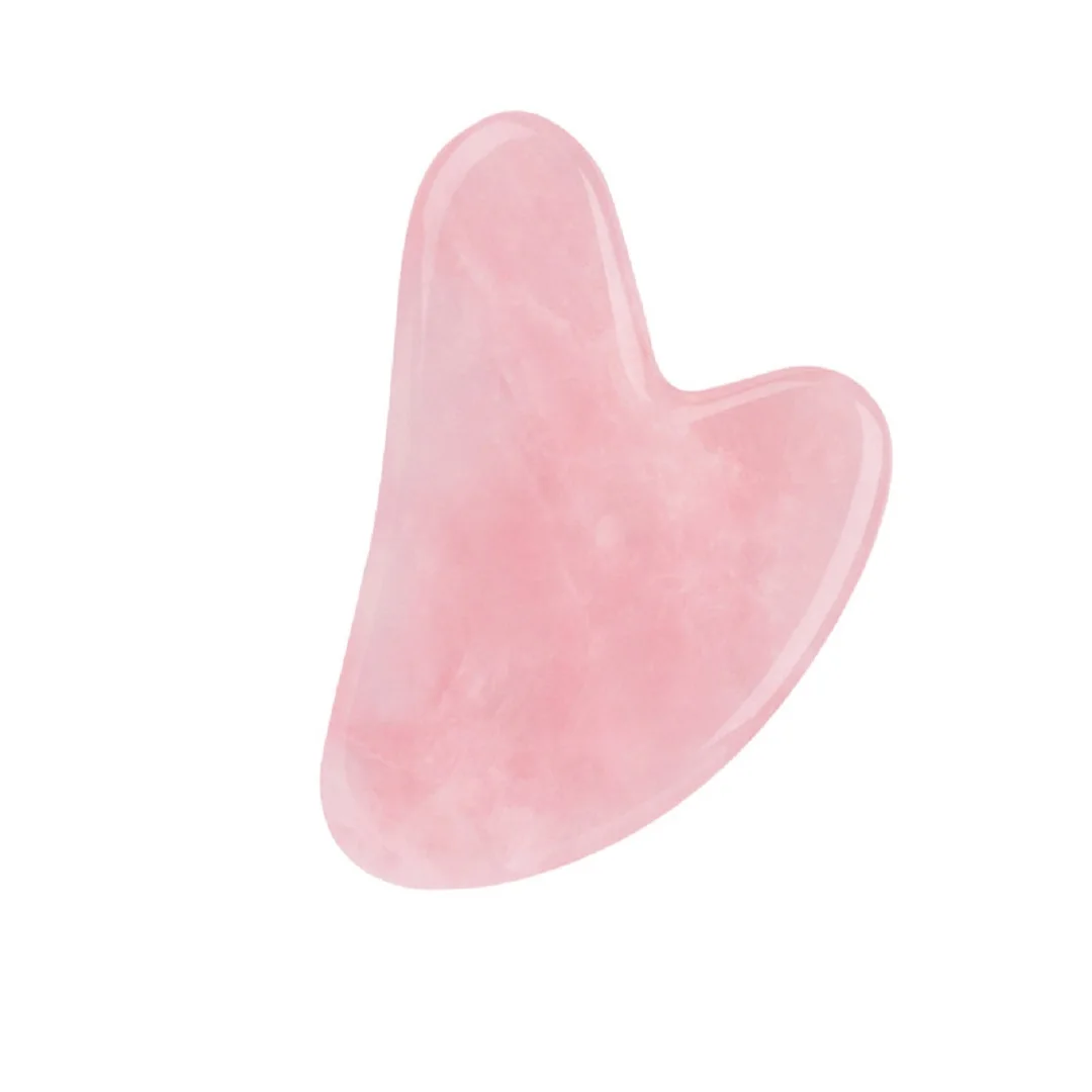 

Powder crystal scraping board A-goods heart-shaped scraping beauty face natural jade finger powder crystal scraping piece