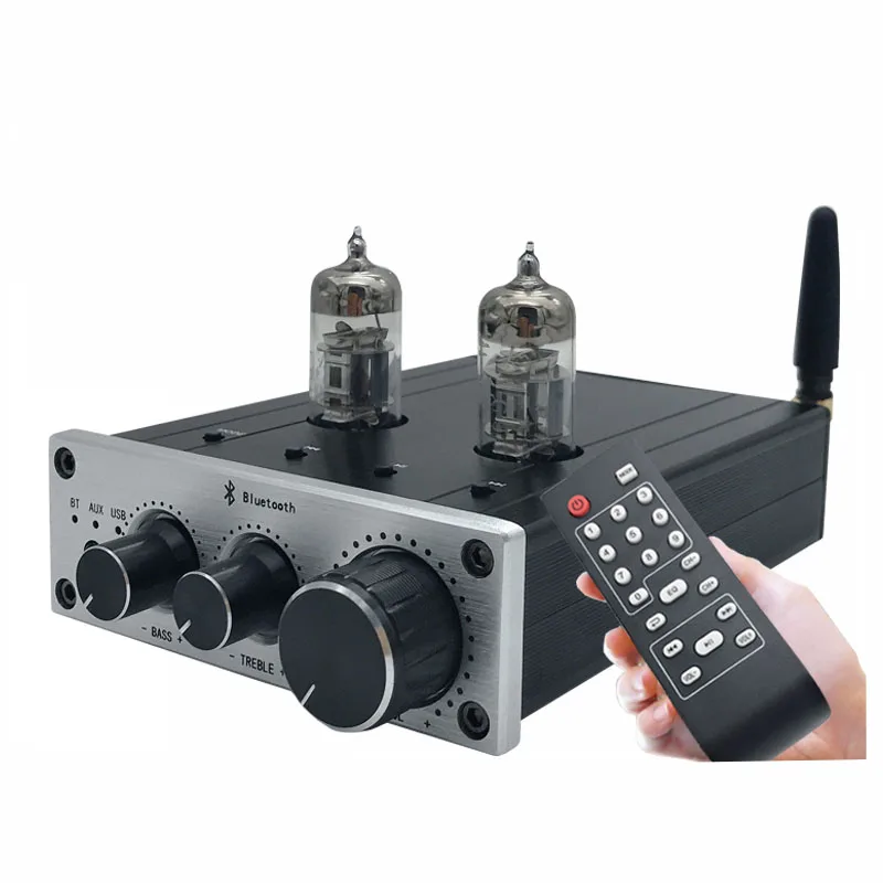 

Fever Tube Pre Audio Amplifier Bluetooth 5.0 APE FLAC Lossless Player Preamplifier With Infrared Remote Control RCA Input USB In