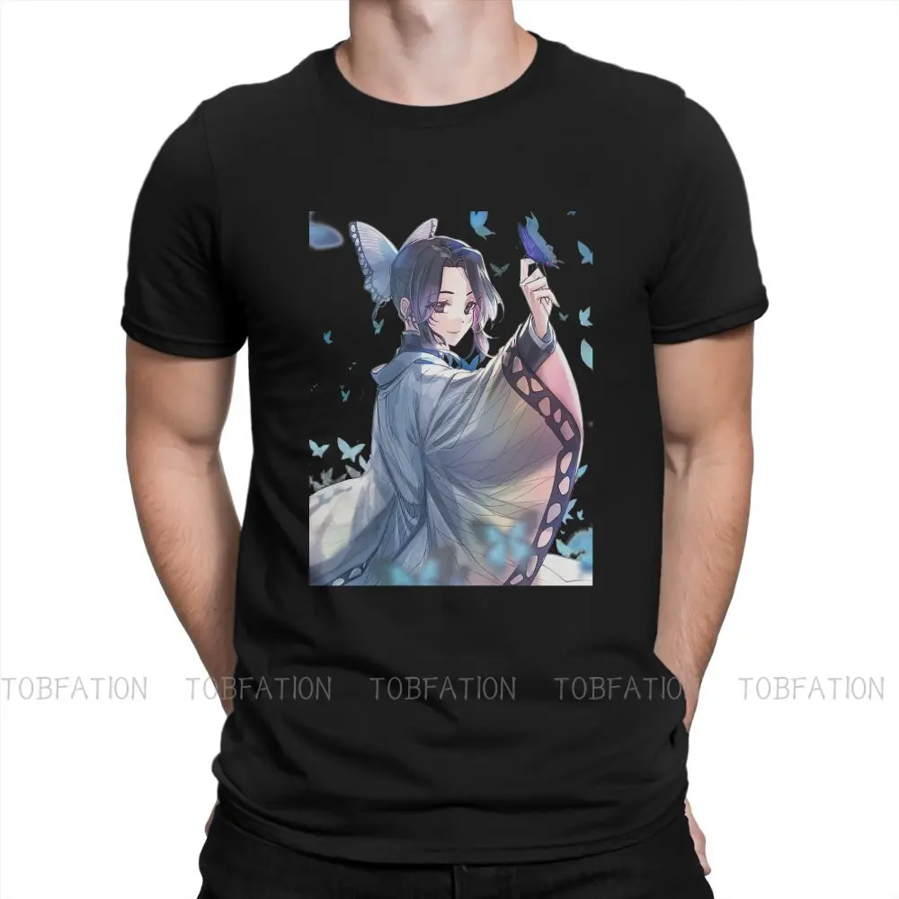 

Corp Shinobu Kocho O Neck TShirt Demon Slayer Kamado Tanjirou Nezuko Fabric Basic T Shirt Men Tops Individuality Oversized