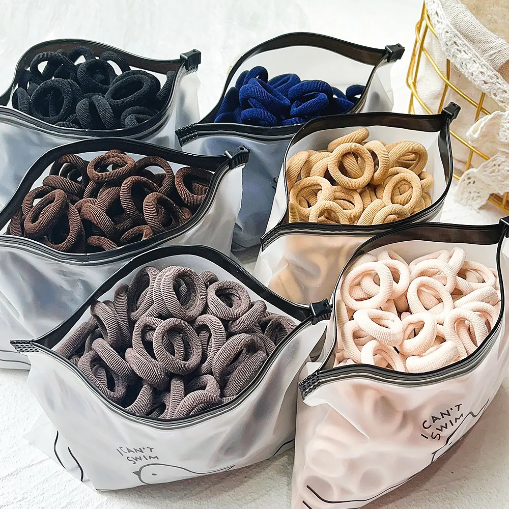 

20/50PCS/Set Women Basic Hair Bands Simple Solid Colors Elastic Headband Hair Ropes Ties Girls Hair Accessories Ponytail Holder