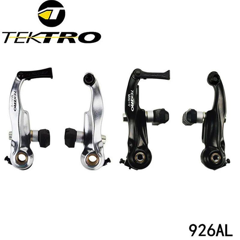 

TEKTRO 926AL BMX brake caliper Mini-V brake aluminum alloy side pull brake bicycle clamp arm length 80mm with 836.12 brake shoes