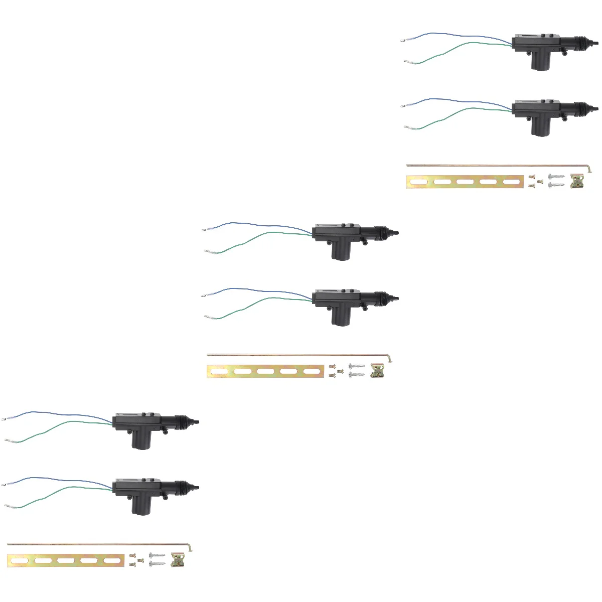 

3pcs Universal Car Power Door Lock Actuator 12v Motor Replacement Heavy Duty Durable High Power Comes with 5 Hole Rounded