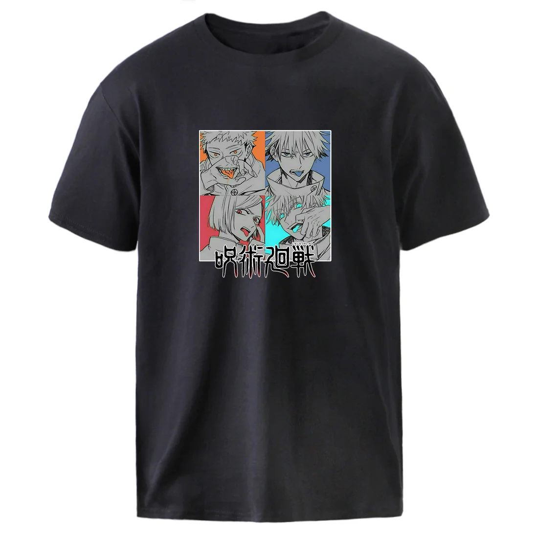 

Jujutsu Kaisen T shirts Mens Vintage Loose Graphic Tee Shirt 2021 Summer Short Sleeve O-Neck Anime Cartoon T-shirt