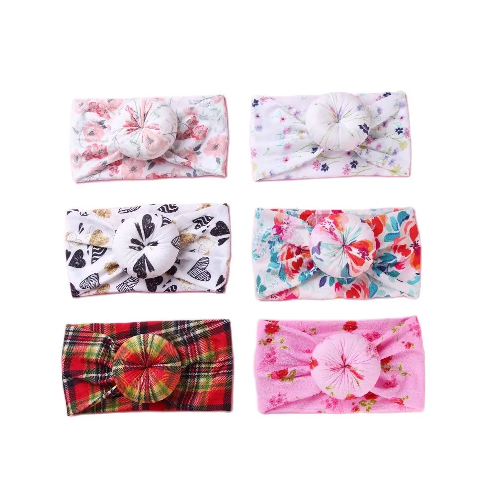 

Нейлоновая повязка на голову для девочек, милая детская головная повязка в виде пончика, аксессуары для волос для младенцев