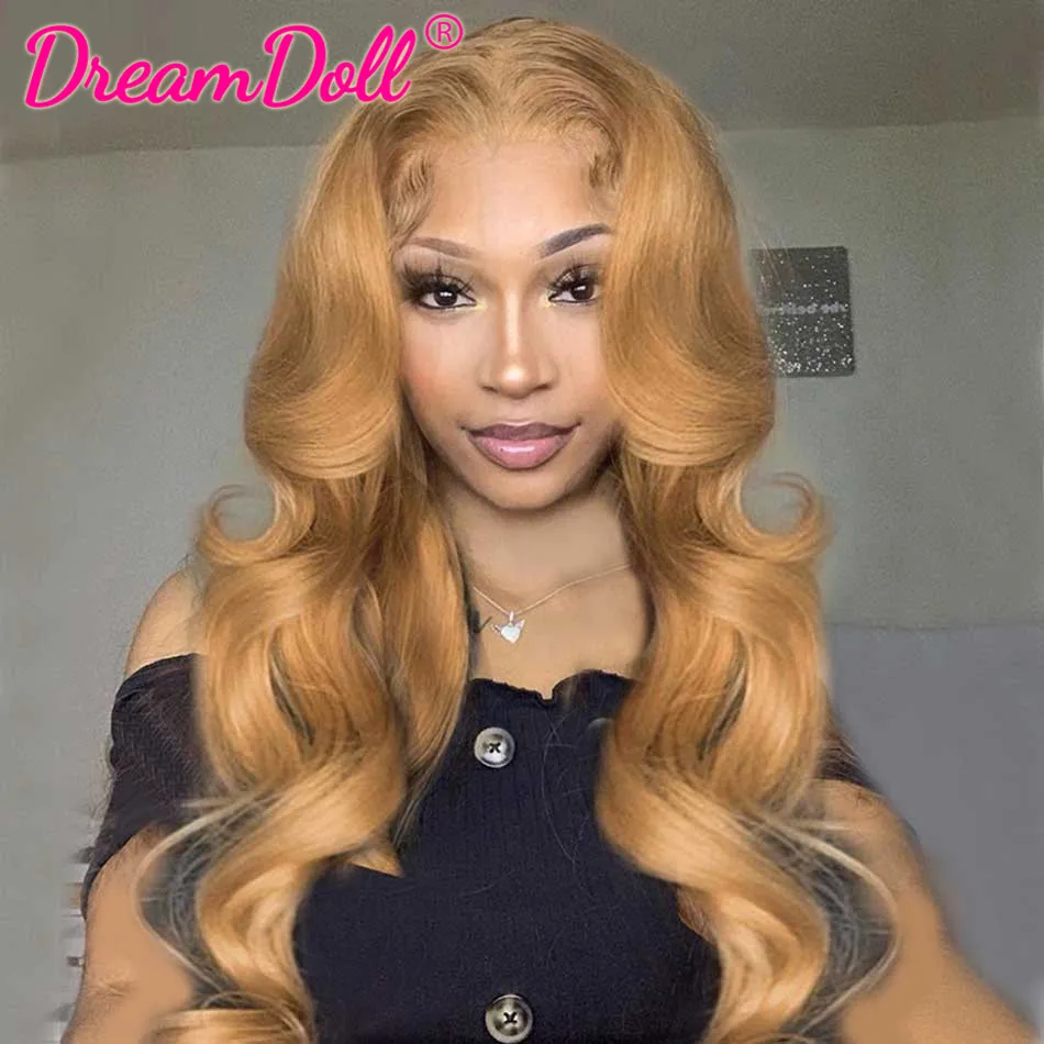 

Premium 13x6 5x5 27# Honey Blonde Colored Human Hair Wigs HD Lace Front Closure Human Hair Wigs Body Wave HD Lace Frontal Wigs