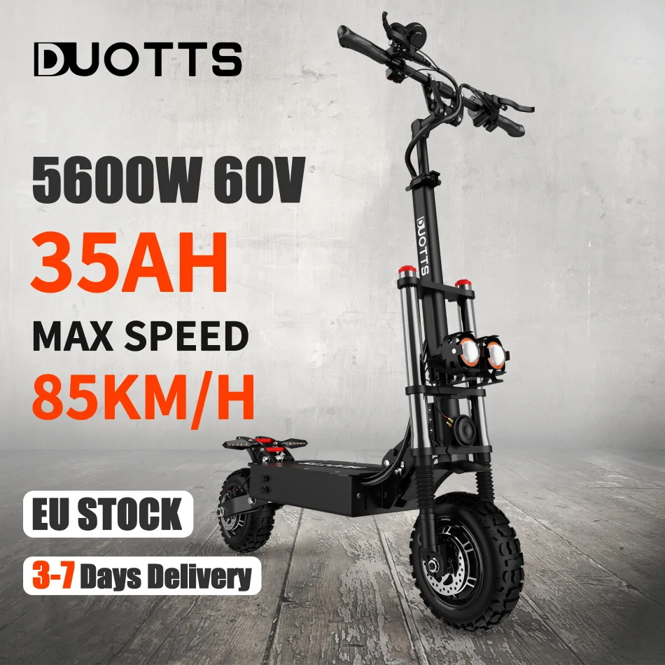 

Europe Warehouse Electric Scooter DUOTTS D88 60V 5600W 35AH Dual Motor E Scooter Max Speed 85km/h Kick Scooter Electric