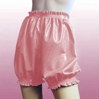 latex panty catsuit rubber underwear gummi fetish unisex basic classic transparent lace shorts sexy customized 0 4mm
