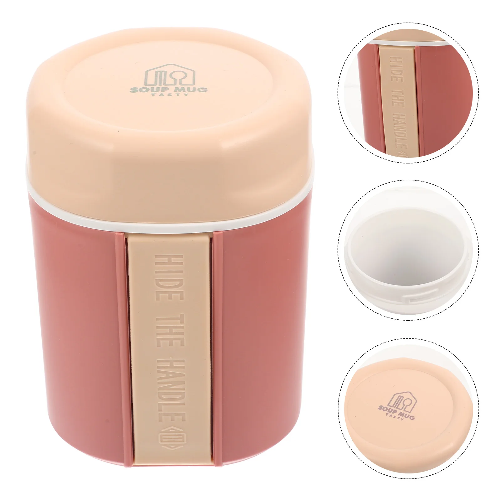 

Handled Oatmeal Leakproof Oatmeal Cup Portable Breakfast Cup Household Breakfast Cup for Home School Office