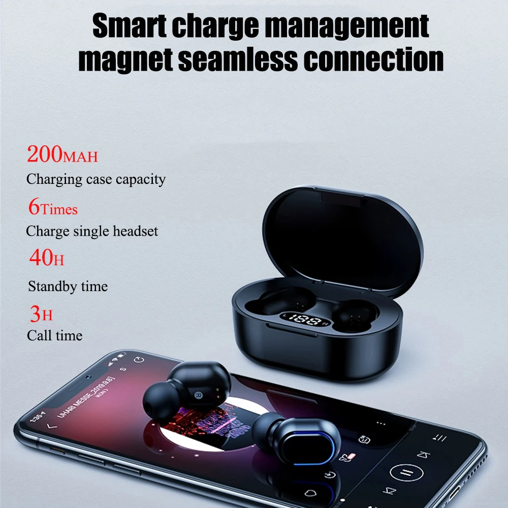 Bluetooth-наушники E7S TWS с шумоподавлением и микрофоном |