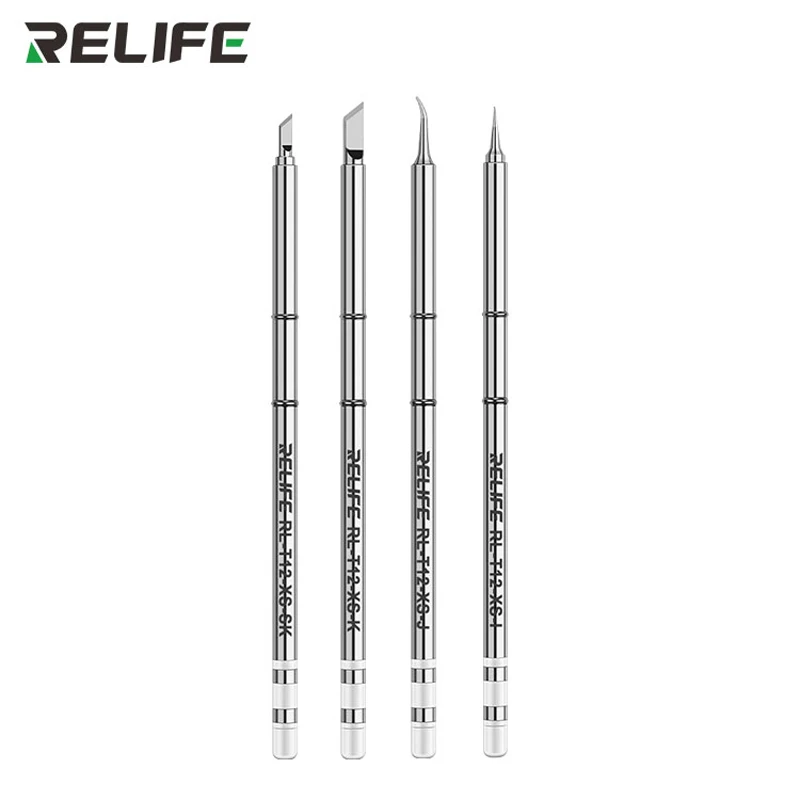 Фото Наконечники паяльника RELIFE RL-T12-XS-I J SK K для паяльной станции серии T12, нагревательная сердцевина, запчасти для сварки электроники и ремонта №2