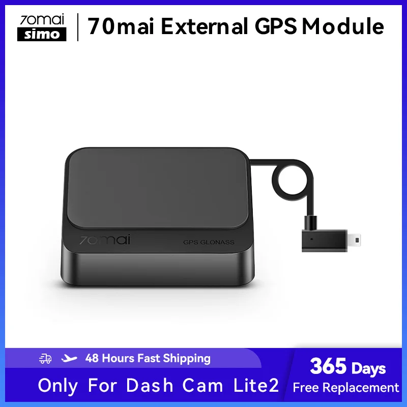 

Original 70mai GPS Module Speed N coordinates International Version Fit only for 70mai Dash Cam Lite2 D10 GPS function