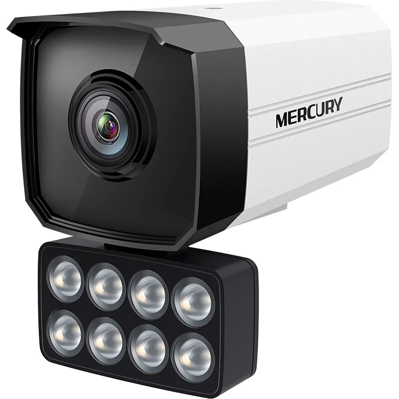 Mercury Hot Sale 400W HD IP Camera Surveillance Camera Color Night Vision Waterproof POE Power  Security Camera System