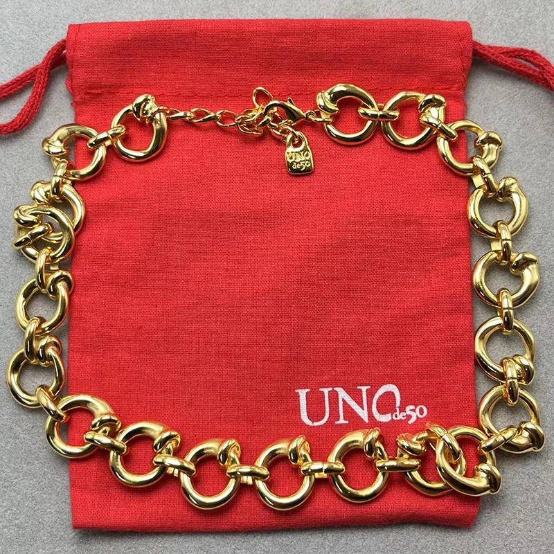 

2023 UNOde50 New European and American Hot Selling Fashion Trend High Quality Necklace Women's Romantic Jewelry Gift Bag