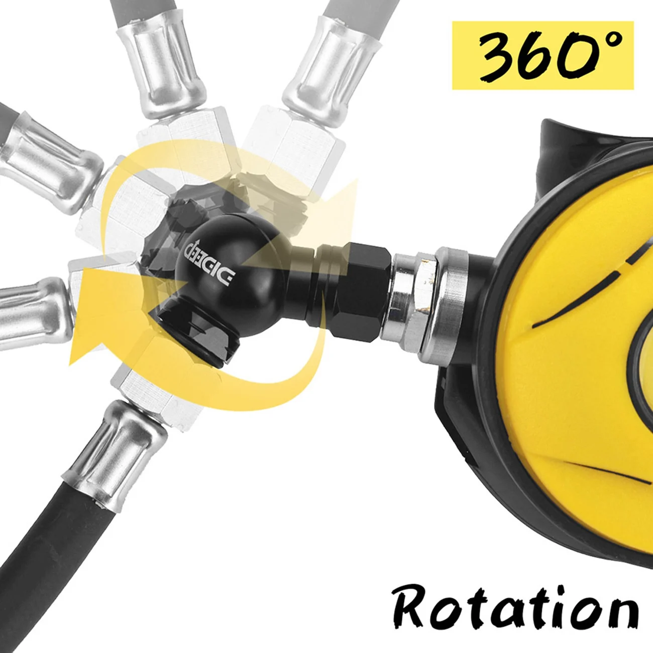 Универсальный адаптер для шланга с поворотом на 360 градусов