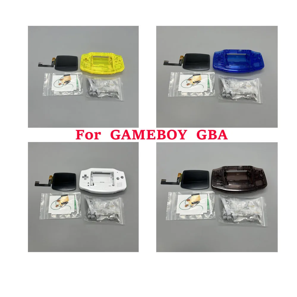 Replacement repair  IPS high brightness LCD Full Fit with shell for Gameboy advance GB  GBA IPS LCD