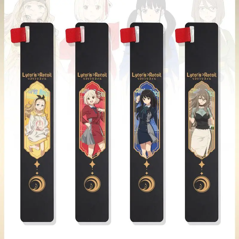 

Anime Lycoris Recoil Nishikigi Chisato Inoue Takina Nakahara Mizuki Kurumi Creative Metal Bookmark Ruler Pendant Present Gift 3