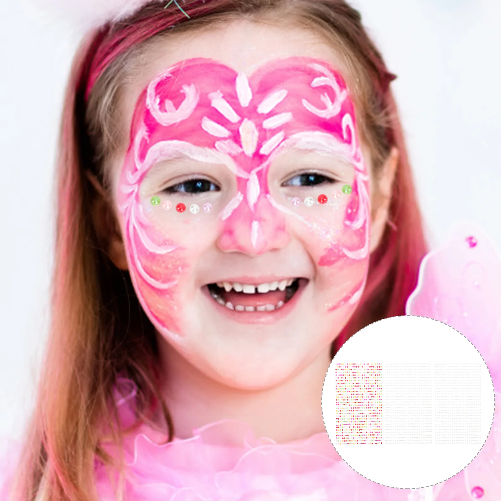 

Stickers Pearl Facemakeup Eye Pearls Jewels Adhesive Bindi Flatbackstick Eyeswhite Crystals Jewel