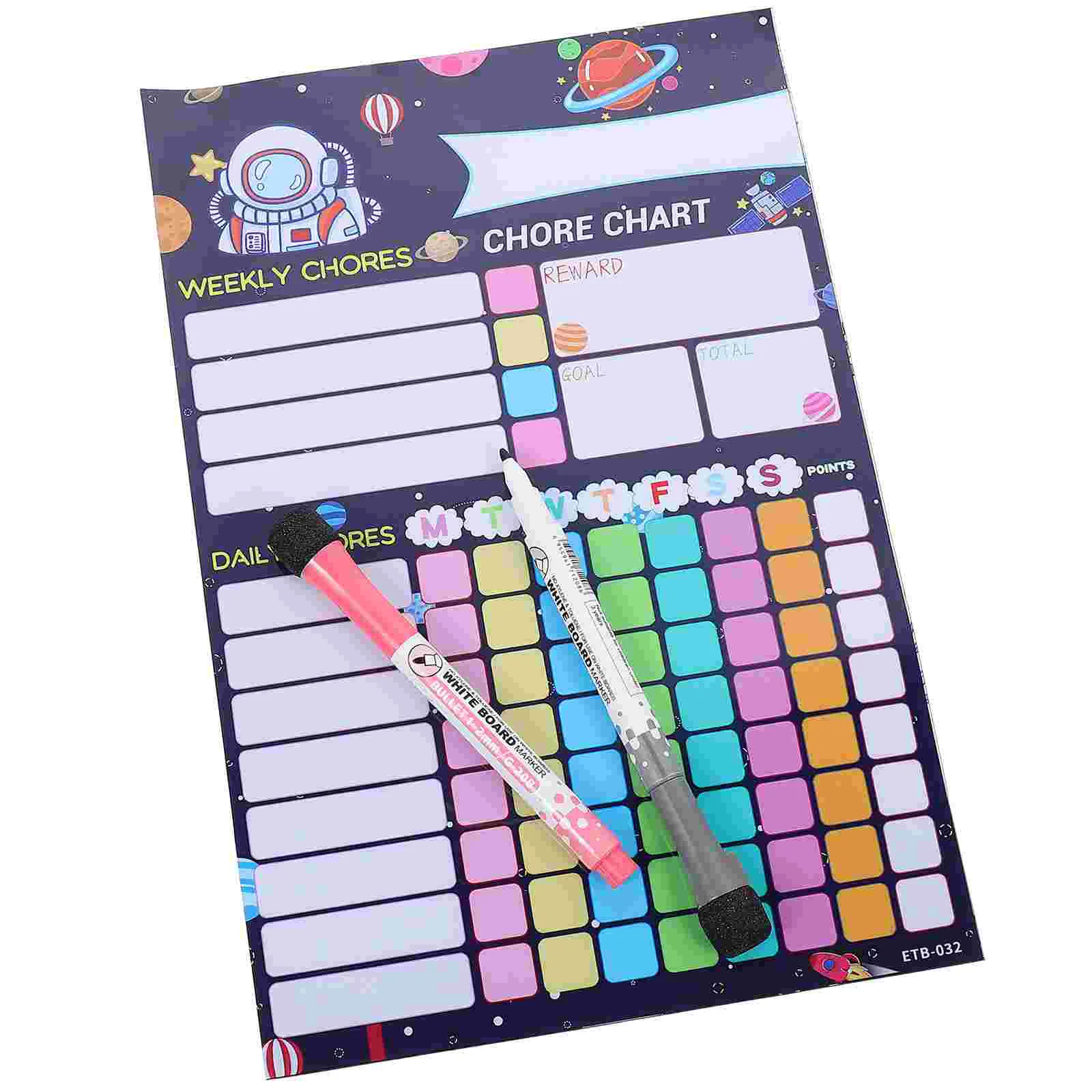 

Calendar Magnets Housework Reward Table Household Behavior Chart Reusable Whiteboard Kids Hanging Child Chore