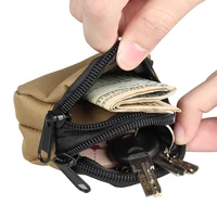 outdoor tactical mini waist bag nylon military fan small bag camouflage mini slingshot ball bag sports coin purse