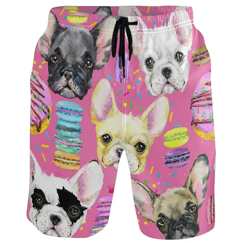 Шорты пляжные мужские с рисунком уток и петушиков быстросохнущие повседневные