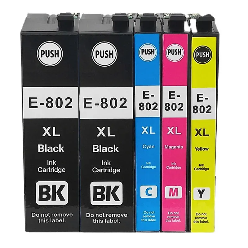 Compatible  Ink  Cartridge For Epson 802 802XL T802 WorkForce WF-4720 WF-4730 WF-4734 WF-4740 WF-4745 Printer images - 6