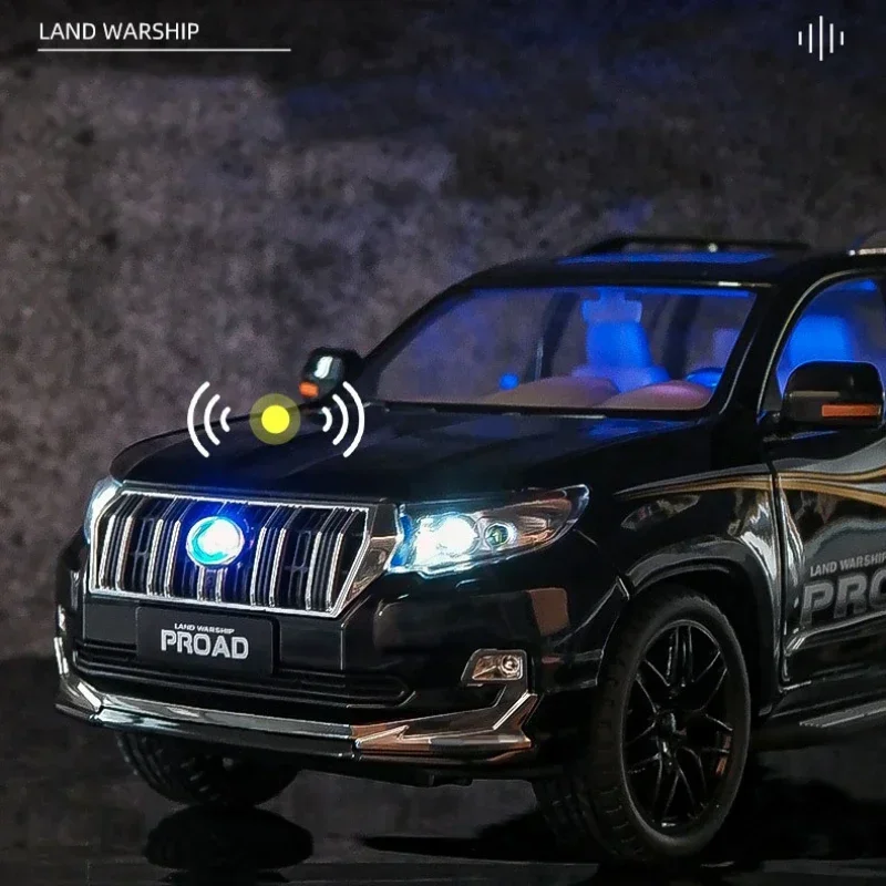 1:18 TOYOTA Land Cruiser Prado SUV модель автомобиля из сплава имитация автомобилей игрушки для