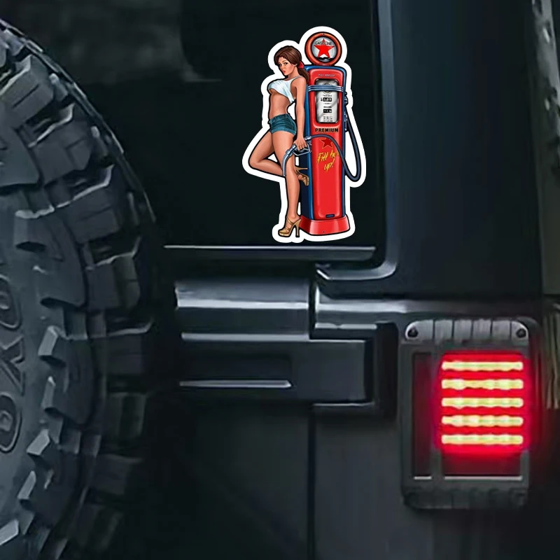 Винтажная Заводная Наклейка На Бензозал Для Дома Автомобиля Ноутбука Гоночной