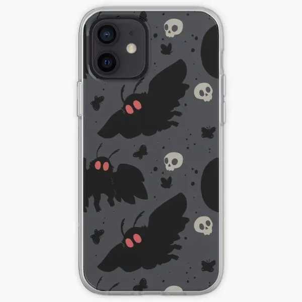 

Мягкий силиконовый чехол Mothman для iPhone X XS XR Max 6 6S 7 8 Plus 11 12 13 14 Pro Max