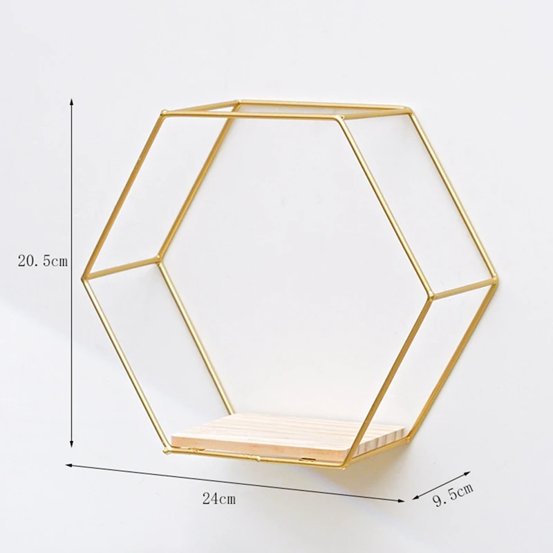 Шестиугольная плавающая рамка украшение на стену настенная полка для хранения