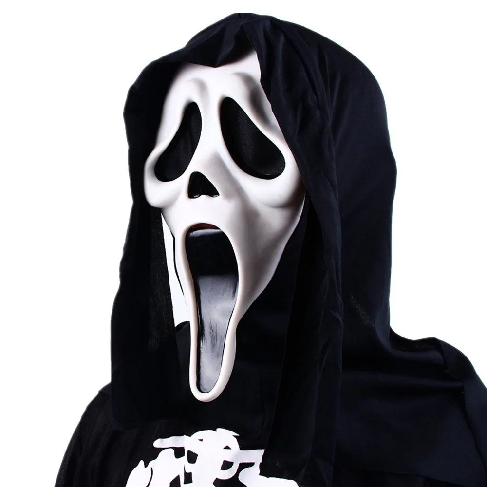 Movie Scream Billy Loomis Killer Halloween Party Horrible Scary Mask Hood Cosplay Costume PVC Masks Prop |