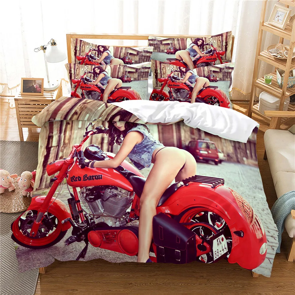 Трехмерное семейное постельное белье Комплект постельного белья с