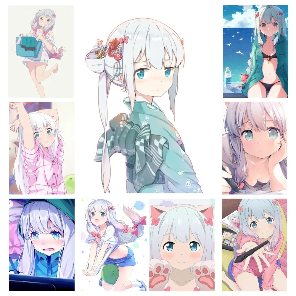 Постер учителя эроманга Изуми сагири декор комнаты домашний декор эстетическое Искусство Фрески HD картина бумага Printa