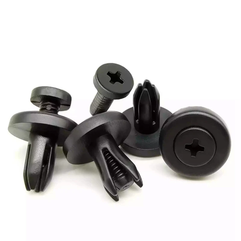 

100 шт. автомобильный крепежный винт, фиксатор, зажим, клипса для крепления автомобильного брызговика для Honda, Toyota, Nissan, Mazda