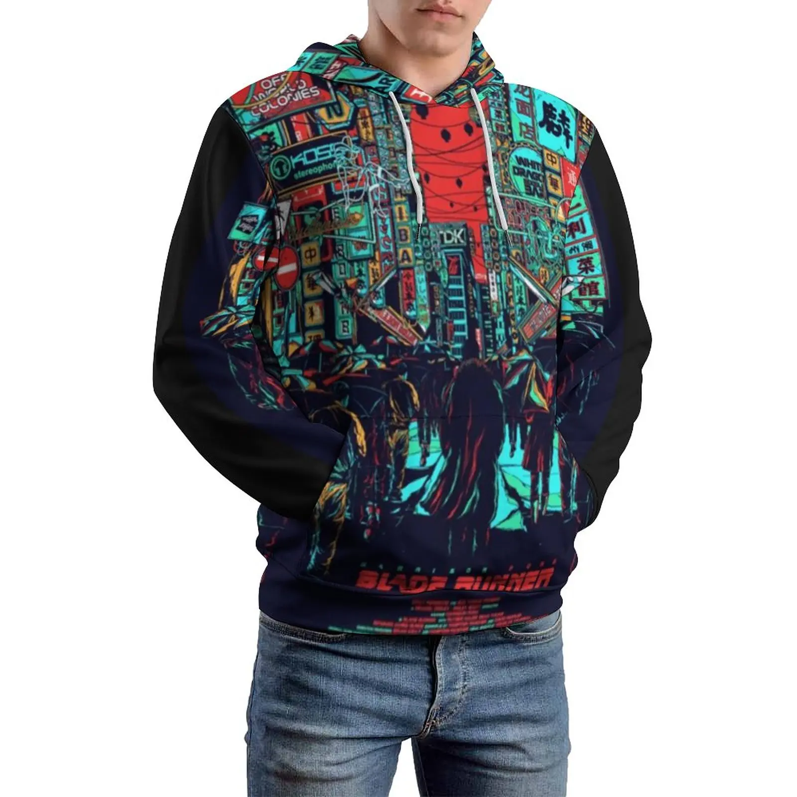 

Blade Runner Mens Casual Hoodies Blade Runner Fashion Hoodie Men Long Sleeve Trendy Custom Hooded Sweatshirts Plus Size 4XL 5XL