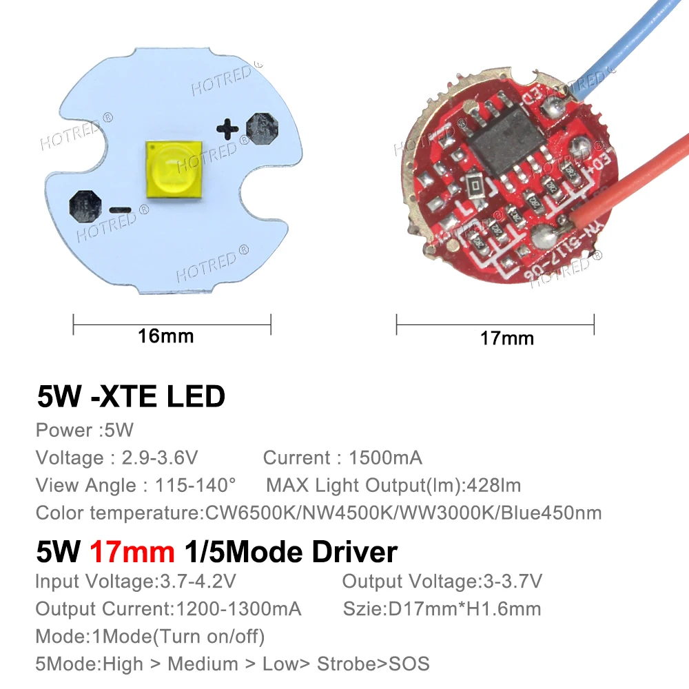 

Светодиодные чипы OTCRREE 5W XTE XPG2 LG3535 5050