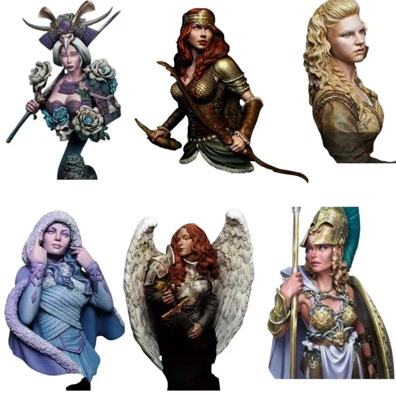 

1/10 Resin Bust Model Kits Viking Woman Free Shipping