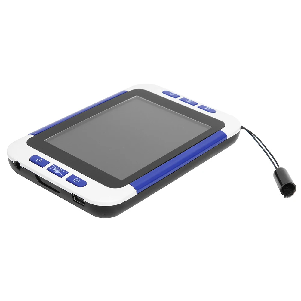 portable 32x digital video magnifier electronic reading aid led night vision soft light zoom camera 3 5 inch lcd display free global shipping