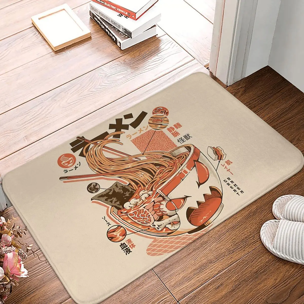 

Sushi Food Bathroom Mat X-ray Doormat Flannel Carpet Outdoor Rug Home Decoration