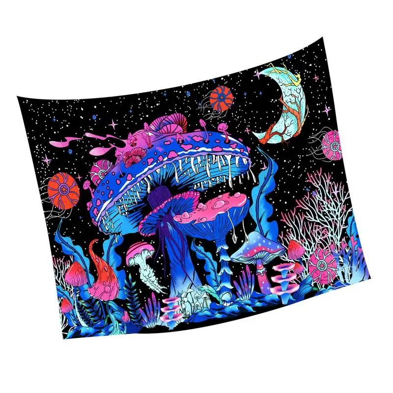 

Colorful Mushroom Tapestry Bohemian Style HD Printed Fancy Pattern Bedspread Picnic Beach Throws Blanket Wall Hangings Home