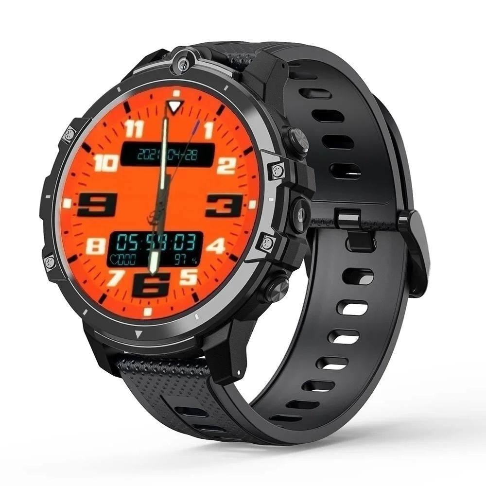 

XiaoMi GPS Android 7,1 Смарт-часы 4G + 64G 4G-LTE разблокировка лица двойная камера Смарт-часы браслет 800 мАч большой срок службы батареи военные