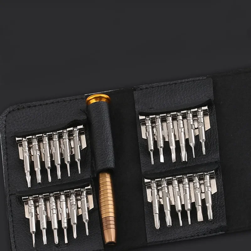 

2022New Portable 25 pcs/set Slotted and Head Screwdriver Repair Precision Tool Kit Set For Eyeglasses Laptop Watch Mobile Phone