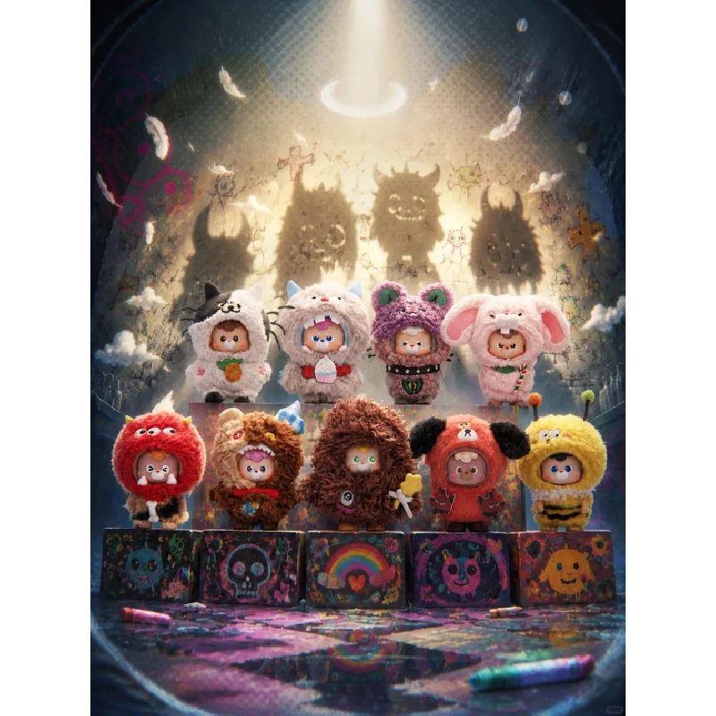 Фото Серия Diudiu Baby Tag Your Monster: Виниловые плюшевые фигурки в закрытой упаковке, милые куклы-модели, коллекционные фигурки №2
