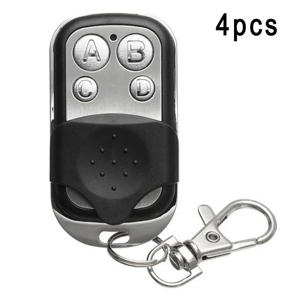

433MHZ Radio Frequency Wireless Remote Control 4-key Metal Remote Control EV1527 Learning Code Wireless Remote Control