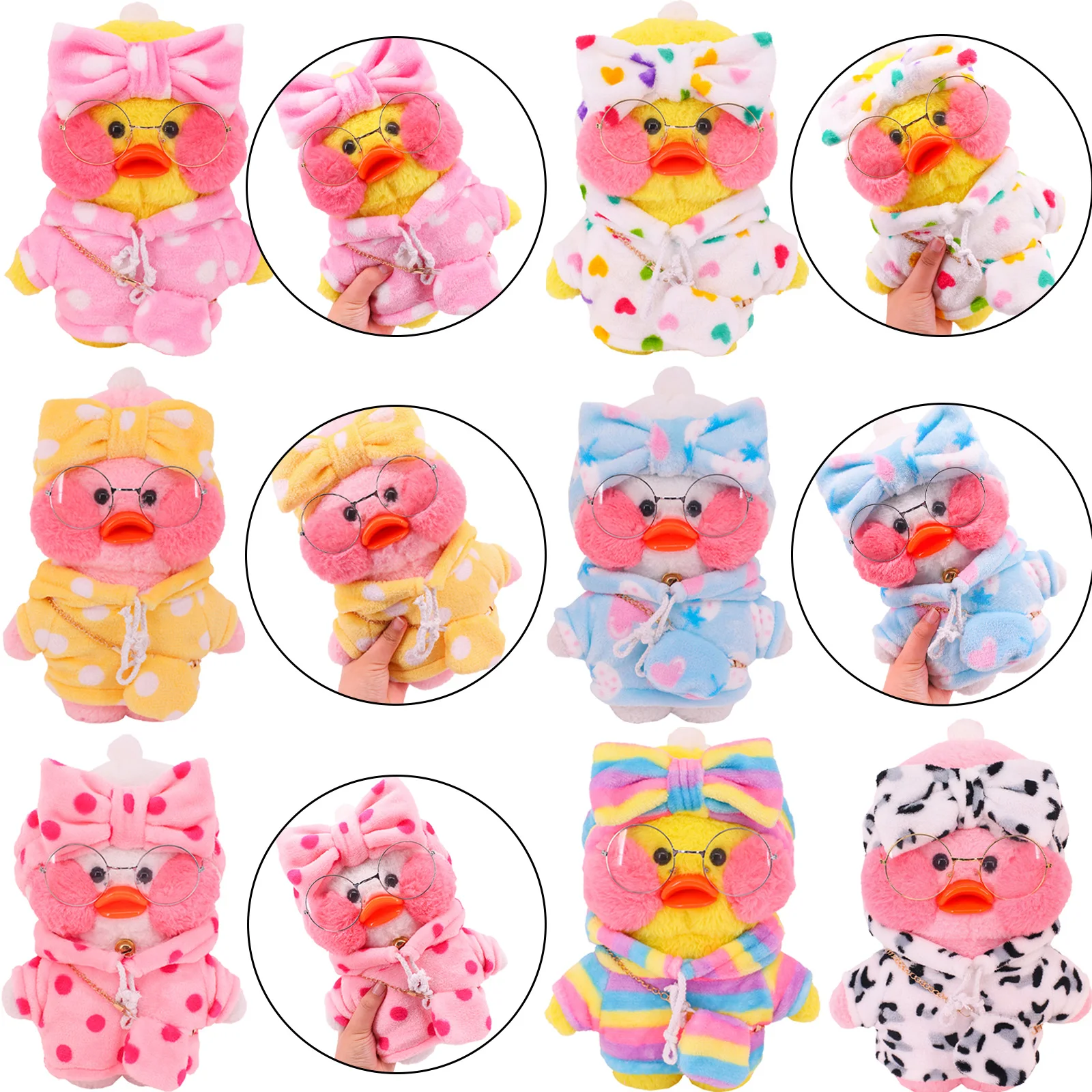 

Clothes ,Glasses,Bags,Hair Bands For 30cm lifan LalaFanfan Stuffed Soft Duck Figure Toy Animal Birthday Girl Gift For Kids DIY