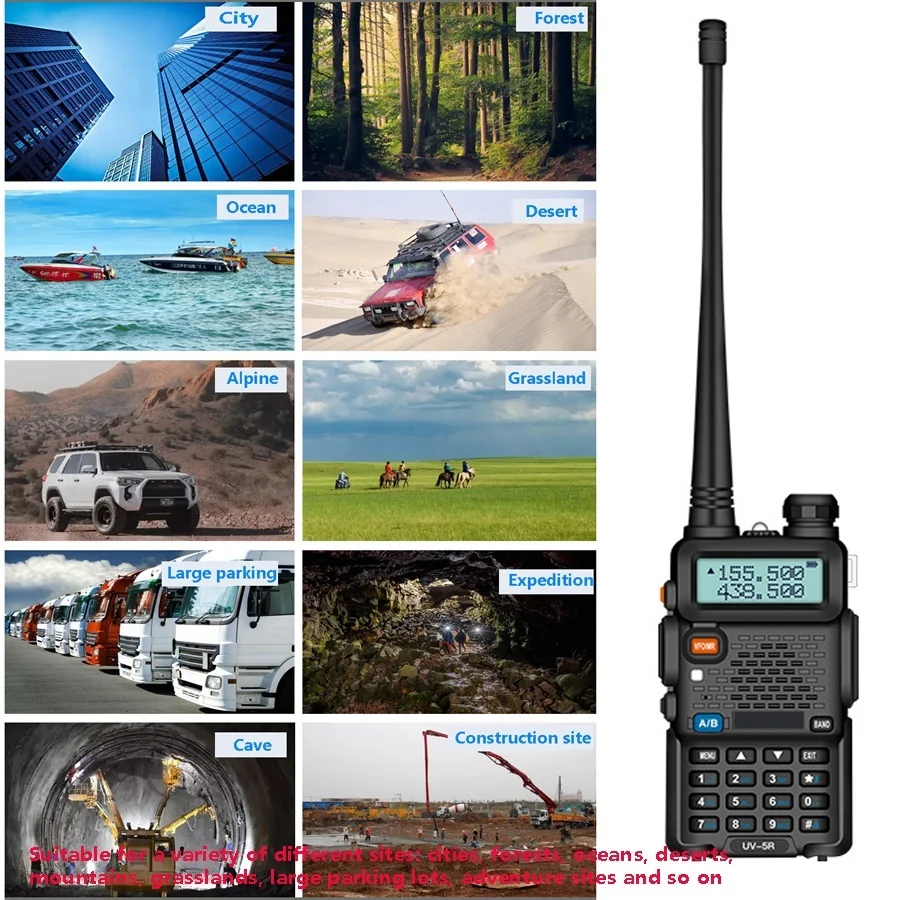 Baofeng UV 5R 10KM CB Ham Radio Station Two-way Amateur VHF Powerful 8W /5W UV-5R Walkie-talkie Hunting Radios