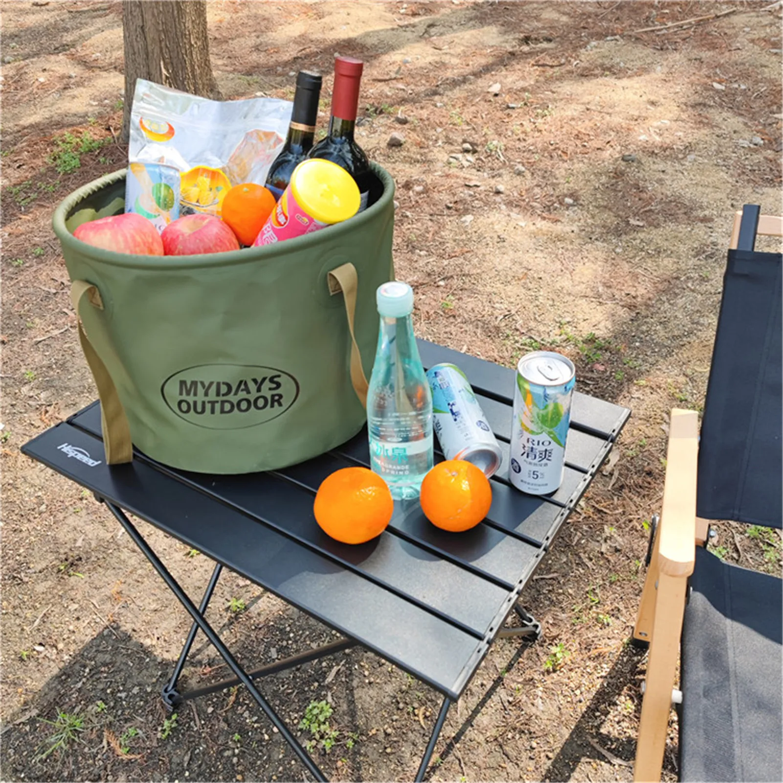 

Складное ведро с ПВХ зажимом, сетчатая ручка, портативное складное ведро для рыбалки, кемпинга, пешего туризма, 15/20 л