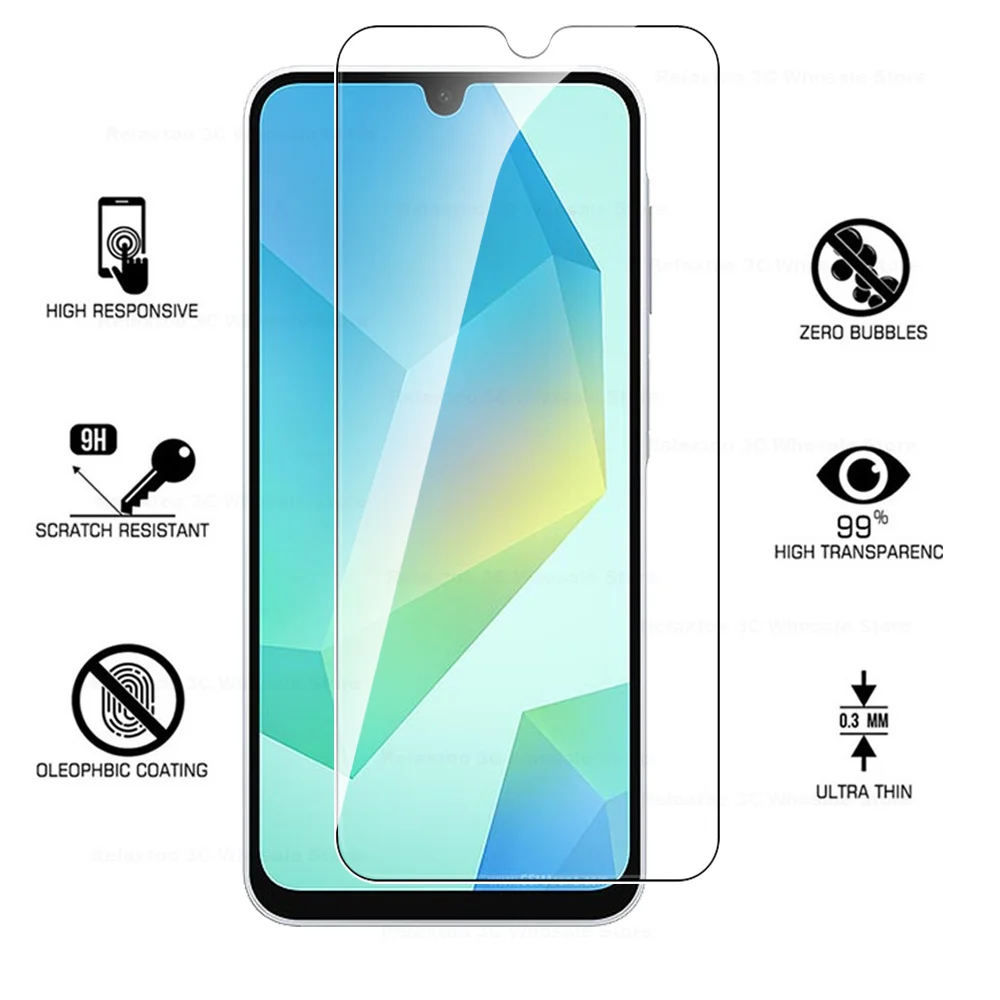 Защитная пленка для экрана 4 в 1 Samsung Galaxy A06 чехол из закаленного стекла Samsng Samsun A 06
