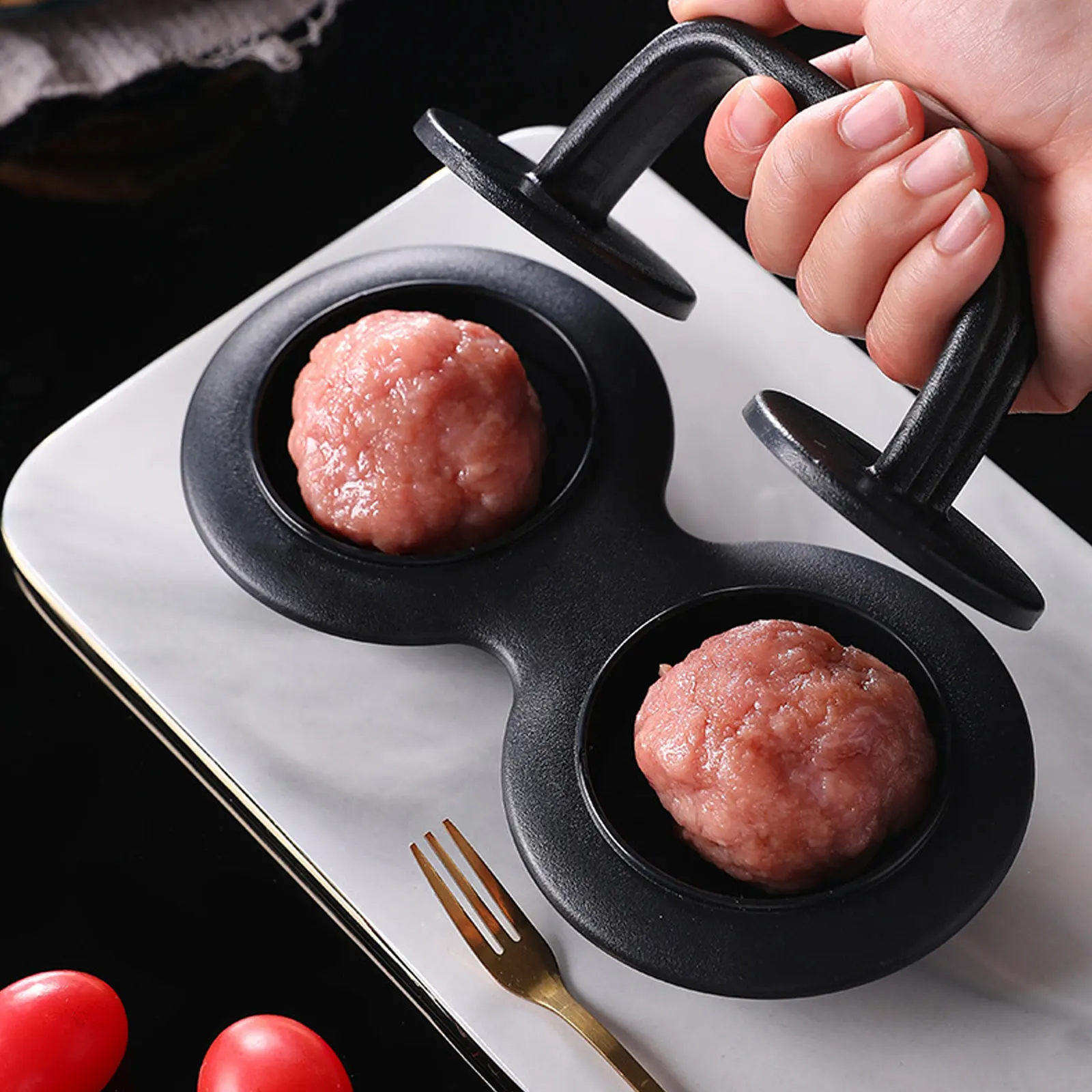 

Hamburger Maker Burger Press Round Shape Nonstick Chef Cutlets Hamburguer Meat Beef Grill Smash Burge Patty Smash Mold