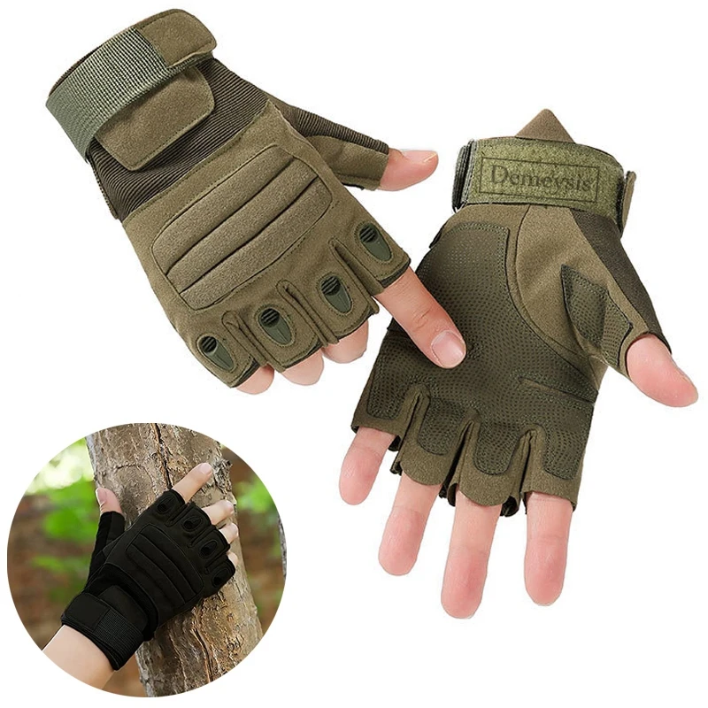 

Tactical Gloves Outdoor Sport Airsoft Gloves Half Finger Military Men Combat Shooting Hunting Hiking Work Fingerless Gloves